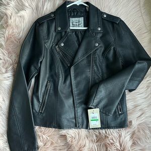 Levi’s black faux leather jacket
